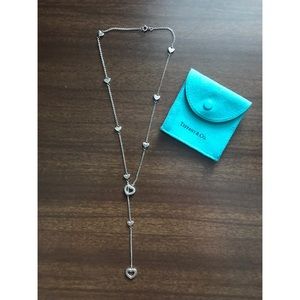 Tiffany’s Silver Heart Lariat Necklace